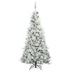 vidaXL Kunstmatige Inklapbare Kerstboom Wit 240 cm PE en PVC