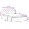 vidaXL Bed met matras fluweel zwart 140x190 cm
