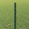 vidaXL Hek met Paal Groen 0,6 x 10 m Staal en PVC