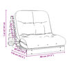 vidaXL Futon slaapbank met matras 80x206x11 cm massief douglashout