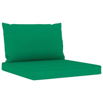 vidaXL 8-delige Loungeset met groene kussens