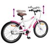 vidaXL Kinderfiets 24 Inch voor 8-12 jaar oud Roze