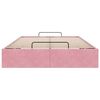 vidaXL Ottoman bedframe zonder matras 120x200 cm fluweel roze