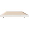 vidaXL Bedframe zonder matras massief grenenhout wit 90x200 cm