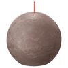 Bolsius Bolkaarsen Shine 6 st rustiek 76x71 mm rustiek taupe