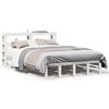 vidaXL Bedframe zonder matras massief grenenhout wit 160x200 cm