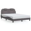 vidaXL Bedframe "Viana" met LED zonder matras grijs 120x200 cm