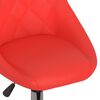 vidaXL Eetkamerstoelen draaibaar 4 st kunstleer rood