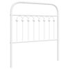 vidaXL Vervangend hoofdbord 90 cm metaal wit