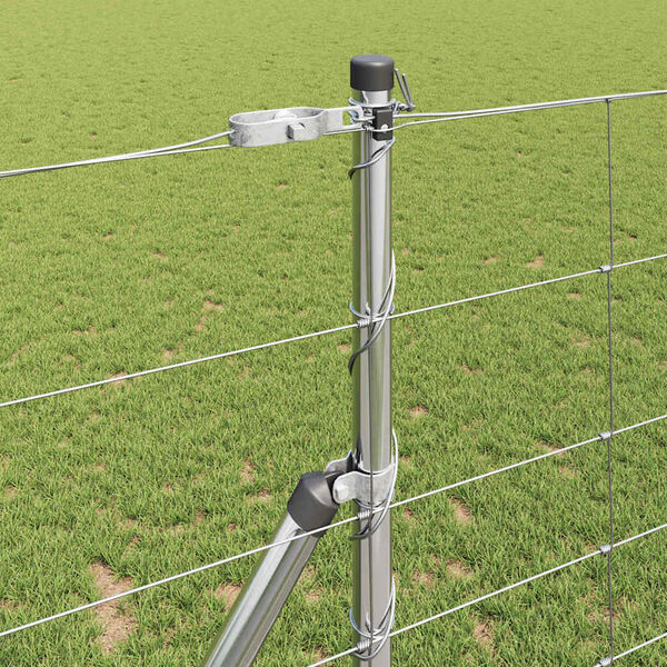 vidaXL Afrasteringspaal Gegalvaniseerd 25 x 1,2 m Staal