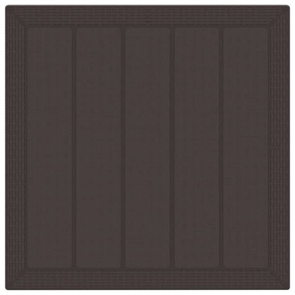 vidaXL Tuin Eetset 3 pcs Bruin Polypropyleen