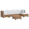 vidaXL 6 st Rieten Loungeset met Kussens GENDT Natuurlijk rattan