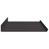 vidaXL Drijvende plank 2 pcs Zwart 80 x 18 x 2,5 cm Staal