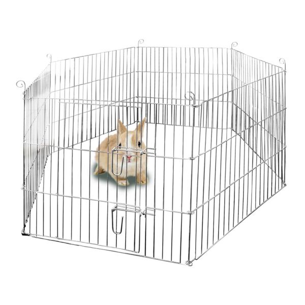 Karlie Knaagdierenren 100x100x60 cm zeshoek zilverkleurig