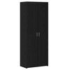 vidaXL Hoge kast Zwart Eiken 70 x 42,5 x 185 cm