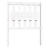 vidaXL Bedframe massief grenenhout wit 75x190 cm
