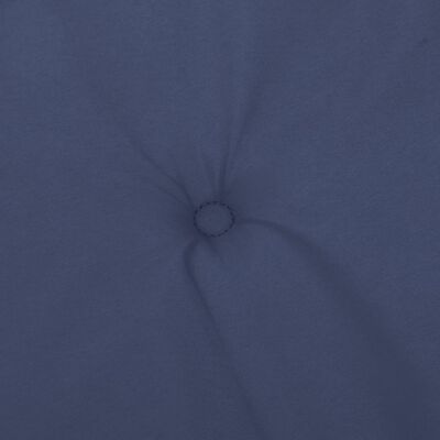 vidaXL Stoelkussens 4 st hoge rug stof marineblauw