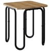 vidaXL Salontafel Artisanaal eiken 40 x 40 x 45 cm Bewerkt hout