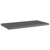 vidaXL Wandschappen 4 st 40x20x1,5 cm spaanplaat hoogglans grijs