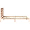 vidaXL Bedframe massief hout 100x200 cm