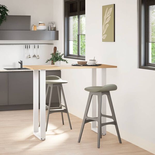 vidaXL Bartafelpoten 2 st U-vormig 40x(110-111) cm staal wit