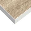 vidaXL Wandschappen zwevend 2 st 50x23x3,8 cm MDF eikenkleurig en wit