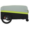 vidaXL Fietstrailer 45 kg ijzer zwart en groen