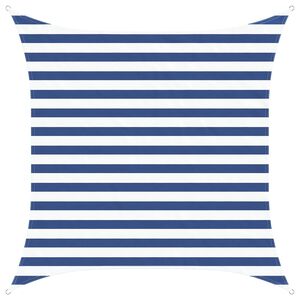 vidaXL Zonneschaduwzeil Blauw en Wit 2 x 2 m 100% Polyester Oxford