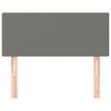 vidaXL Hoofdbord 100x5x78/88 cm stof donkergrijs