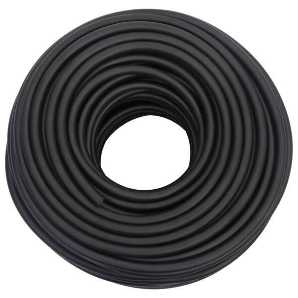 vidaXL Luchtslang hybride 0,6'' 50 m rubber en PVC zwart