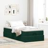 vidaXL Ottoman bed met matras 90x190cm fluweel donkergroen