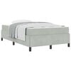 vidaXL Bedframe met matras Lichtgrijs 120 x 190 cm Stof