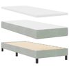 vidaXL Boxspringbed met matras Lichtgrijs 80 x 200 cm Fluweel