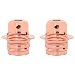vidaXL Lamphouders 2 st ros&eacute;goud E27