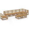 vidaXL 9-delige Loungeset massief grenenhout honingbruin