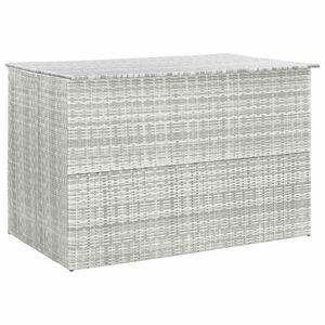 vidaXL Tuinbox 150x100x100 cm poly rattan lichtgrijs