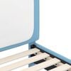 vidaXL Peuterbedframe met hoofdbord Blauw 70 x 140 cm PU