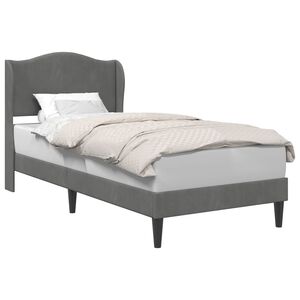 vidaXL Bedframe met hoofdeinde Donkergrijs 80 x 200 cm Fluweel