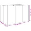 vidaXL Plantenbak verhoogd 120x80x80 cm cortenstaal