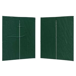 vidaXL Party Tent Zijwand 2 st 200 x 195 cm Groen PE en staal