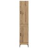 vidaXL Hoge kast Artisan Eiken 69,5 x 34 x 180 cm Bewerkt hout