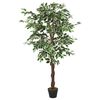 vidaXL Kunstplant ficus 1008 bladeren 180 cm groen