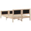 vidaXL Bedframe met hoofdeinde Donkergrijs 140 x 190 cm Stof