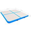 vidaXL Gymnastiekmat met pomp opblaasbaar 200x200x10 cm PVC blauw