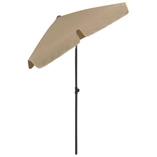 vidaXL Strandparasol 180x120 cm taupe