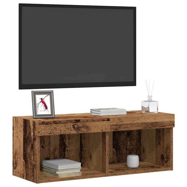vidaXL Tv-meubelset Oud hout 80 x 30 x 30 cm Bewerkt hout
