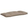 vidaXL Palletkussens 2 st stof taupe