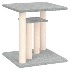 vidaXL Krabpaal met platforms 50 cm lichtgrijs