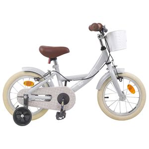 vidaXL Kinderfiets 16 Inch voor 4-6 jaar oud Lichtgrijs