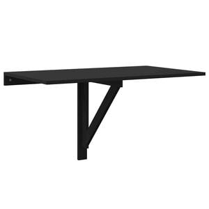 vidaXL Wandtafel inklapbaar 100x60x56 cm bewerkt hout zwart
